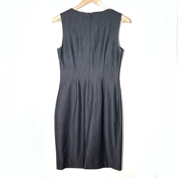 Calvin Klein gray business casual sheath suit dress size 4? B125 - Picture 3 of 3